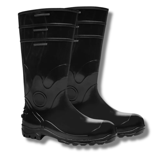 BOTA DE PVC PRETA CANO LONGO BRACOL - CA 37455