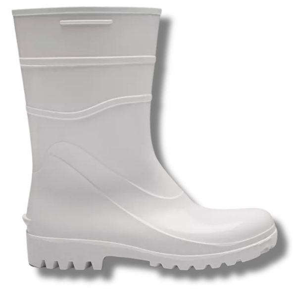 BOTA DE PVC BRANCA CANO CURTO BRACOL - CA 37456