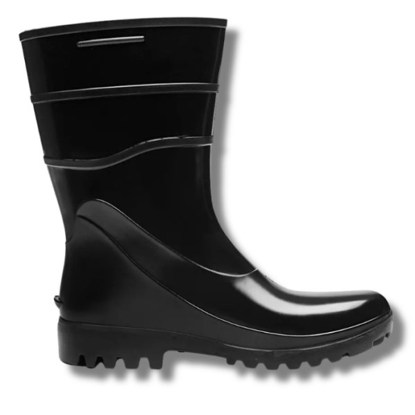 BOTA DE PVC PRETA CANO CURTO BRACOL - CA 37456