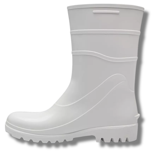 BOTA DE PVC BRANCA CANO CURTO BRACOL - CA 37456