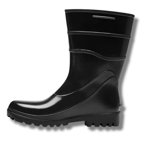 BOTA DE PVC PRETA CANO CURTO BRACOL - CA 37456