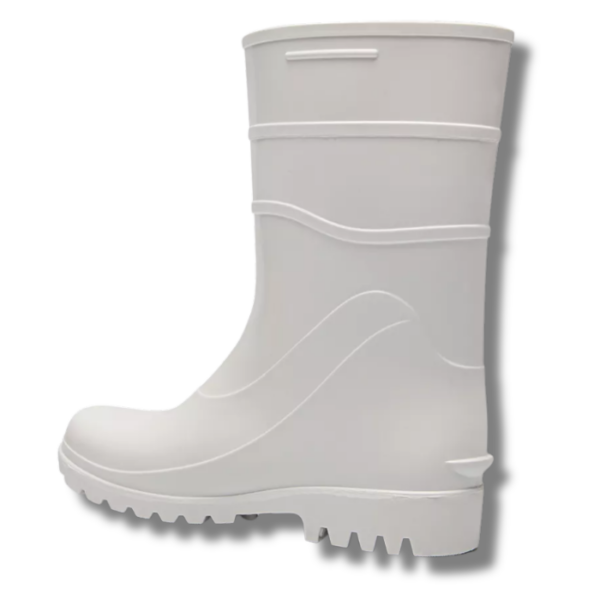 BOTA DE PVC BRANCA CANO CURTO BRACOL - CA 37456