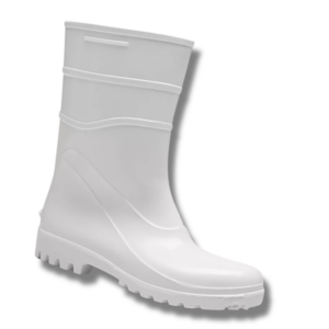 BOTA DE PVC BRANCA CANO CURTO BRACOL - CA 37456