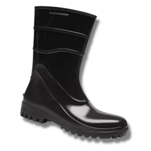 BOTA DE PVC PRETA CANO CURTO BRACOL - CA 37456