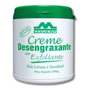 CREME DESENGRAXANTE COM ESFOLIANTE MAVARO POTE 500G