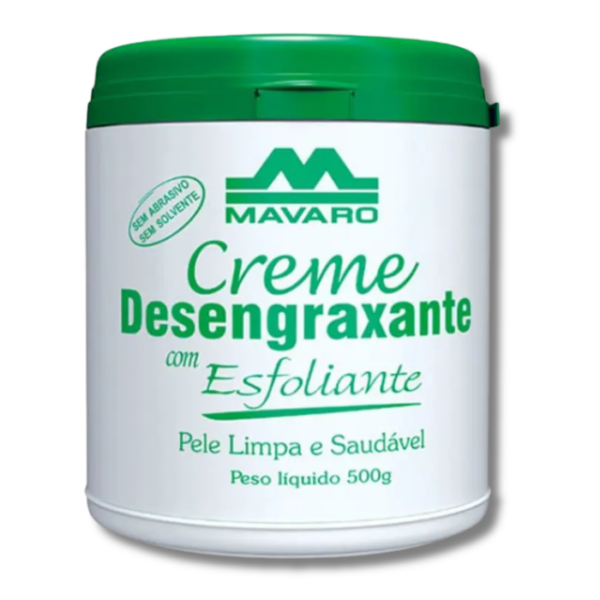 CREME DESENGRAXANTE COM ESFOLIANTE MAVARO POTE 500G