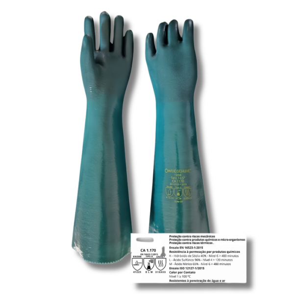 LUVA DE PVC PUNHO 56 CM - CA 1170