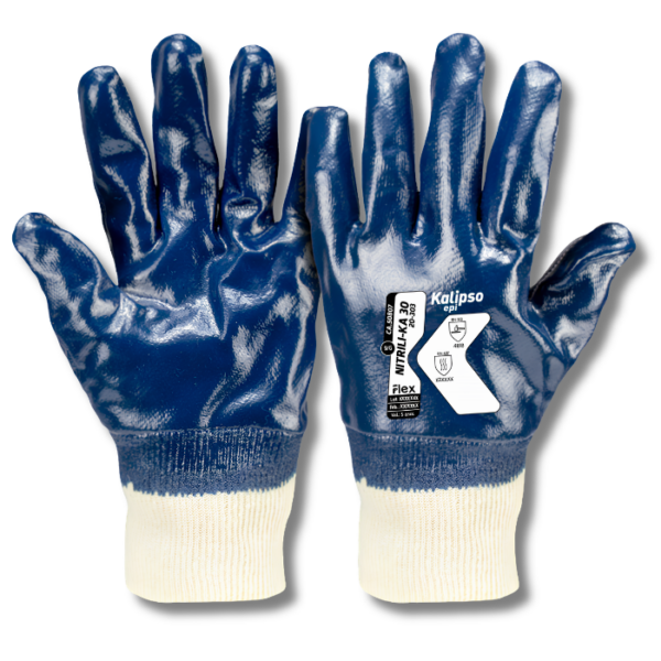 LUVA NITRILON MOD.KA30 AZUL KALIPSO - CA 50807