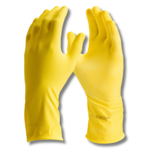 LUVA DE LATEX AMARELA COM FORRO C.A 15532 DANNY