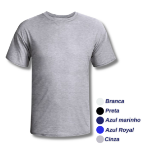 CAMISETA GOLA CARECA MANGA CURTA