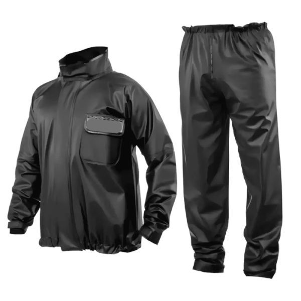 CONJUNTO MOTOQUEIRO PRETO COM REFLETIVO - CA 46371