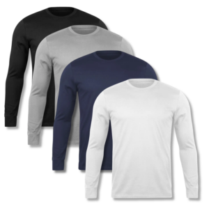 CAMISETA GOLA CARECA MANGA LONGA